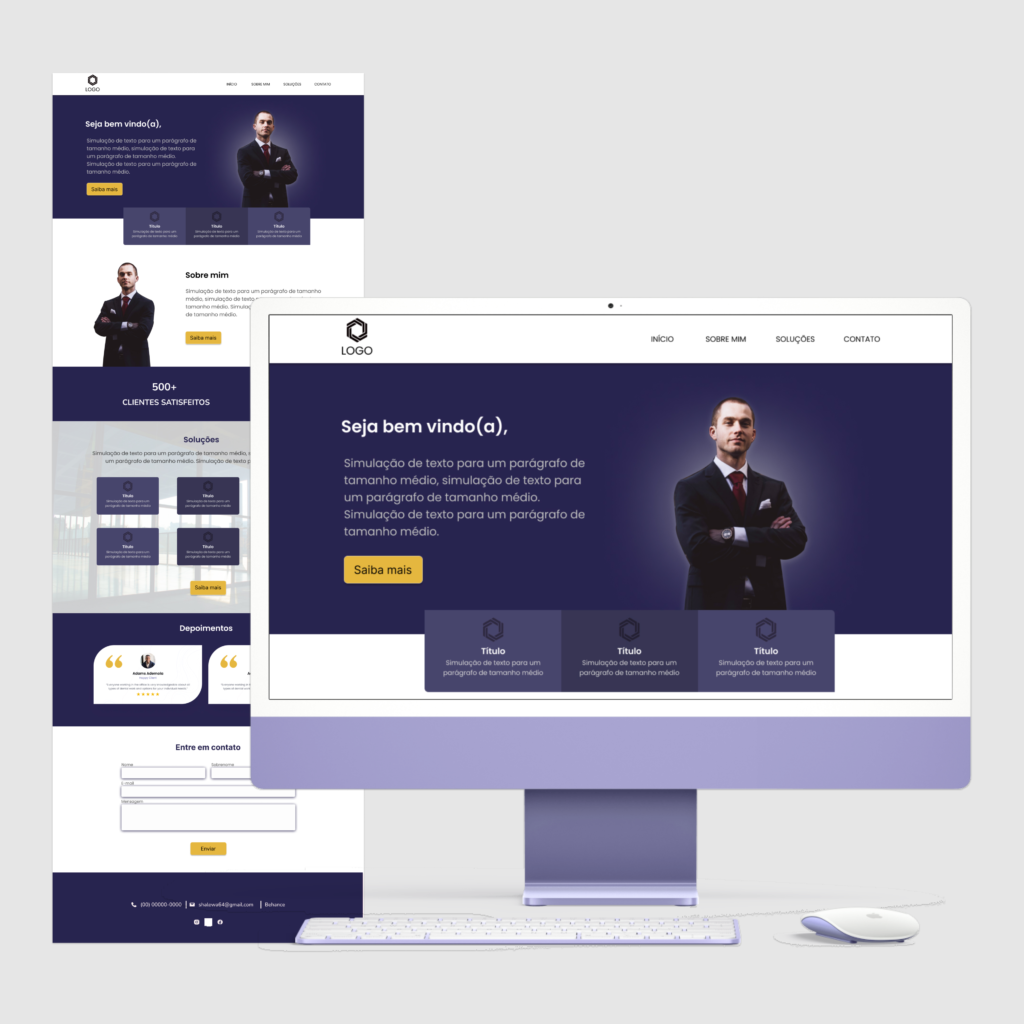 Modelo de site portifólio